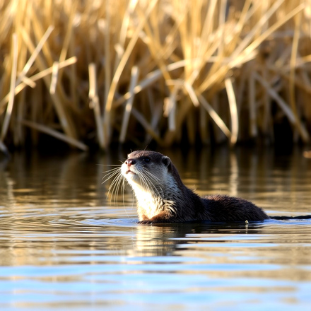 Otter on the Norfolk Broads