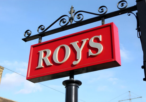 Roys Of Wroxham Sign